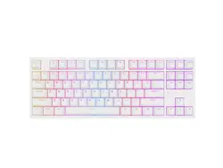 Клавиатура, Genesis Gaming Keyboard Thor 404 TKL White RGB Backlight US Layout Yellow Switch