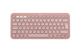 Клавиатура, Logitech Pebble Keys 2 K380s - TONAL ROSE - US INT'L - BT - N/A - INTNL-973 - UNIVERSAL