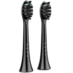 AENO Replacement toothbrush heads, Black, Dupont bristles, 2pcs in set (for ADB0004/ADB0006 and ADB0003/ADB0005)