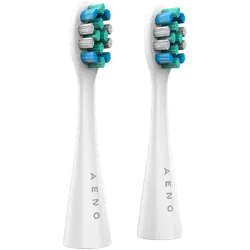AENO Replacement toothbrush heads, White, Dupont bristles, 2pcs in set (for ADB0007/ADB0008)