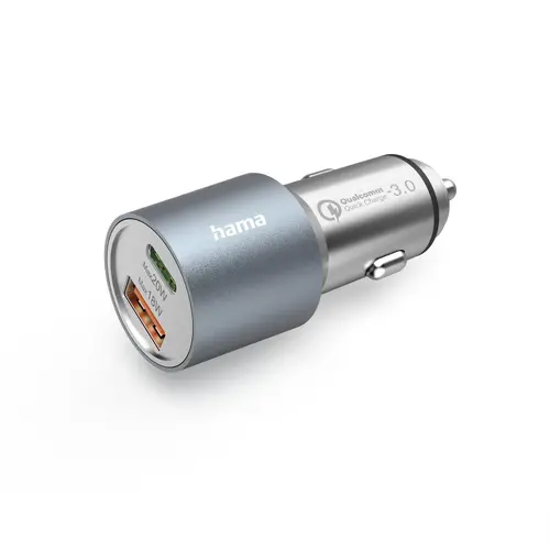 HAMA Бързо зарядно за кола, 1x USB-C PD, 1x USB-A QC, 38 W, 201639