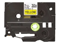 Консуматив, Brother TZe-FX621 Tape Black on Yellow, Flexible ID, 9mm, 8m - Eco