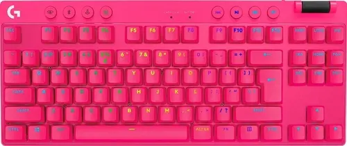 Клавиатура, Logitech G PRO X TKL LIGHTSPEED Gaming Keyboard - MAGENTA - US INT'L - 2.4GHZ/BT - N/A - EMEA28-935 - TACTILE