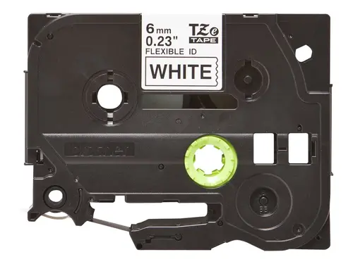 Консуматив, Brother TZe-FX211 Tape, Black on White, Flexible, 6mm, 8m Консуматив, Brother TZe-FX211 Tape, Black on White, Flexible, 6mm, 8m