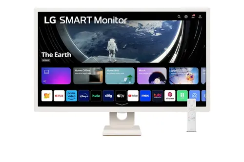 Монитор, LG 32SR50F-W, 31.5" IPS Smart webOS23, Anti-Glare, 8ms, 1200:1, 250cd/m, sRGB 99%, FHD 1920x1080, HDR 10, HDMI, USB, Wi-Fi B/in, AirPlay 2,  Speacers 5W x 2, Tilt, White
