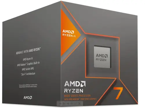 Процесор AMD RYZEN 7 8700G, 8-Core 4.2GHz (Up to 5.1GHz) 24MB Cache, 65W, AM5, BOX