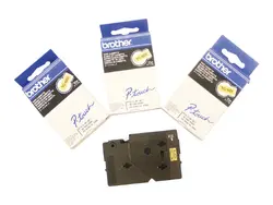 BROTHER P-Touch TC-601 black on yellow 12mm