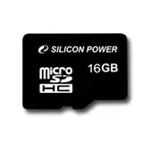 SILICON POWER memory card Micro SDHC 16GB Class 10 + Adapter