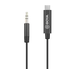 Адаптер BOYA 3.5mm TRS мъжки към USB-C мъжки, 20cm