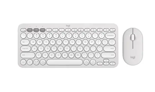 Комплект, Logitech Pebble 2 Combo - TONAL WHITE - US INT'L - 2.4GHZ/BT - N/A - INTNL-973 - UNIVERSAL