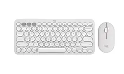 Комплект, Logitech Pebble 2 Combo - TONAL WHITE - US INT'L - 2.4GHZ/BT - N/A - INTNL-973 - UNIVERSAL