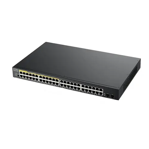 Комутатор, ZyXEL GS1900-48HP v2, 48-port GbE L2 Smart Switch, 170 Watt, rackmount