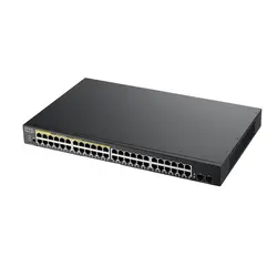 Комутатор, ZyXEL GS1900-48HP v2, 48-port GbE L2 Smart Switch, 170 Watt, rackmount