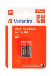 Батерия, Verbatim ALKALINE BATTERY 12V 23A (MN21/A23) 2 PACK