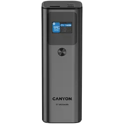 CANYON power bank PB-2010 TFT 27000 mAh 97.2Wh PD140W QC 3.0 Dark Grey