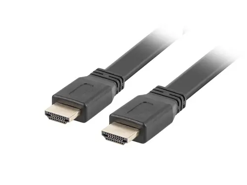 Кабел, Lanberg HDMI M/M V2.0 cable 3m, 4K flat, black