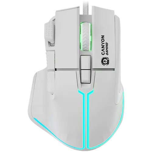 CANYON mouse Fortnax GM-636 RGB 9buttons Wired White