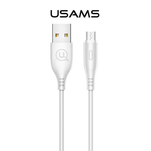 Кабел Usams U18 Round Micro USB 1м, бял Кабел Usams U18 Round Micro USB 1м, бял