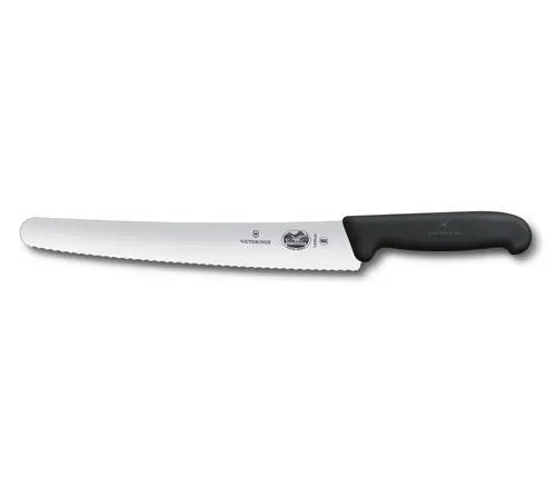 Кухненски сладкарски нож Victorinox Fibrox, 260мм, черен