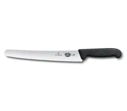 Кухненски сладкарски нож Victorinox Fibrox, 260мм, черен