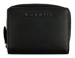 Дамски кожен портфейл Bugatti Bella Ladies Zip Wallet, RFID защита, черен