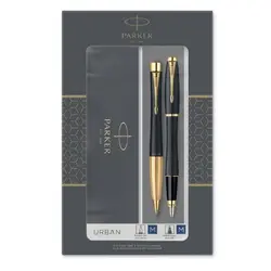 Комплект писалка и химикалка Parker Urban Black GT