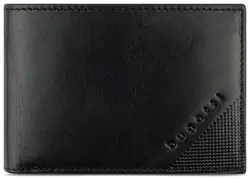 Кожен мини портфейл Bugatti Nobile Mini, черен