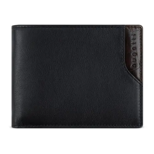 Кожен портфейл Bugatti Corso DeLuxe Wallet With Flap, черен