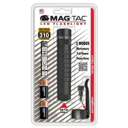 Фенер MAGTAC 2-Cell CR123 LED Plain Bazel, черен блистер