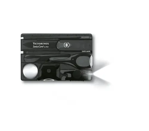 Швейцарски джобен нож-карта Victorinox SwissCard Lite Onyx 0.7333.T3