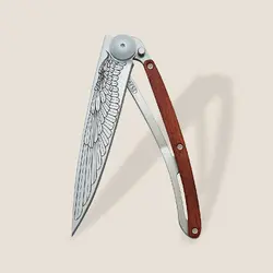 Джобен нож Deejo 37g, Coral wood / Wing