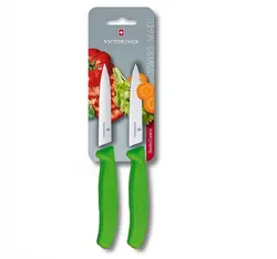Комплект два ножа за плодове и зеленчуци Victorinox Swiss Classic,10 см, зелени