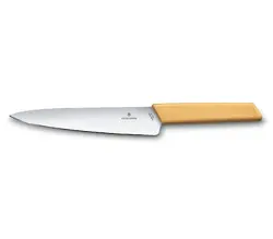 Кухненски нож Victorinox Swiss Modern Carving Knife, универсален, 19 см, меденожълт