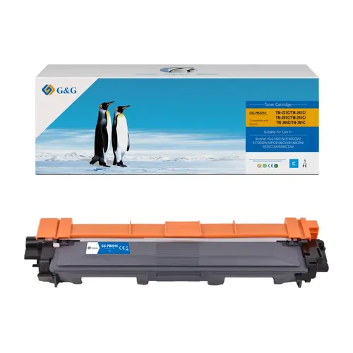 УНИВЕРСАЛНА КАСЕТА ЗА BROTHER HL 3140CW/3150CDW/3170CDW/MFC 9130CW/9140CDN - Cyan - TN241C (TN-241C)/TN221C (TN-221C)/TN251C (TN-251C)/TN261C (TN-261C)/TN265C (TN-265C)/TN291C (TN-291C) - PN NT-PB221C - G&G
