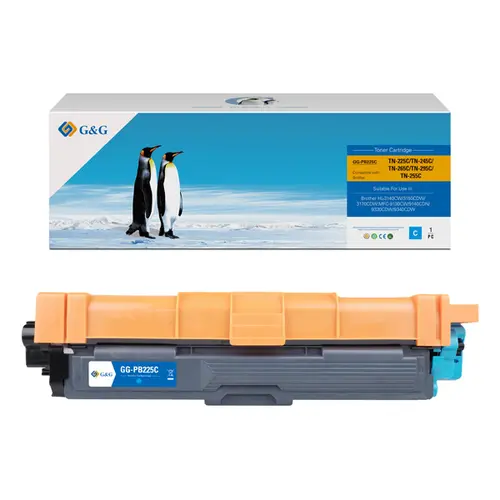 УНИВЕРСАЛНА КАСЕТА ЗА BROTHER HL 3140CW/3170CDW - Cyan - TN245C (TN-245C)/TN225C (TN-225C)/TN255C (TN-255C)/TN265C (TN-265C)/TN285C (TN-285C) - PN NT-PB225C - G&G