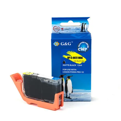 ГЛАВА ЗА CANON PIXMA PRO-10 (PRO10) - Matte Black - ink cartridge - PGI-72MBK (PGI72MBK) - 6402B001 - PN NP-C-0072MBK/C(PG) - G&G 