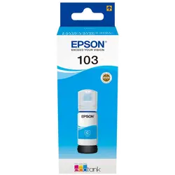 БУТИЛКА МАСТИЛО ЗА EPSON L1110/L3100/L3101/L3110/L3150/L5190 - /103/ - EcoTank - Cyan - Ink Bottle - PN C13T00S24A 