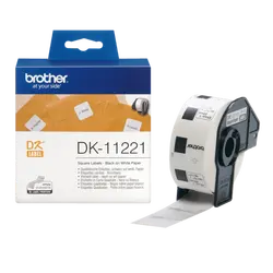 ЛЕНТА ЗА ЕТИКЕТНИ ПРИНТЕРИ BROTHER ТИП DK - SQUARE PAPER LABEL - 23 mm x 23 mm x 1000 - PN DK-11221 (DK11221)