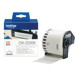 ЛЕНТА ЗА ЕТИКЕТНИ ПРИНТЕРИ BROTHER ТИП QL - CONTINUOUS PAPER TAPE - 62 mm x 30,48 m - PN DK22205 (DK-22205)