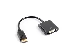 Адаптер, Lanberg adapter display port (m) -> DVI-I (f) (24+5) dual link, 10cm cable