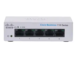 Комутатор, Cisco CBS110 Unmanaged 5-port GE, Desktop, Ext PS