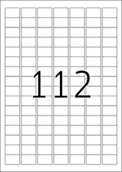 УНИВЕРСАЛНИ ЕТИКЕТИ - 25,4 mm x 16,9 mm - 112 броя на лист - 100 листа - PN BR4211 - OUTLET - GENTLE