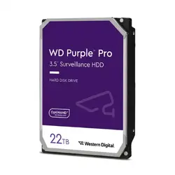 HDD Video Surveillance WD Purple Pro 22TB CMR (3.5'', 512MB, 7200 RPM, SATA 6Gbps, 550TB/year)