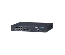 Комутатор Dahua S1000-8TP, 8FE PoE, 1GE, 1xSFP слот, Hi-PoE, 120W