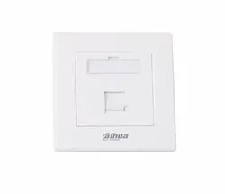 Лицев панел Dahua PFM971-1, 86x86, за 1x RJ45 вложки, бял