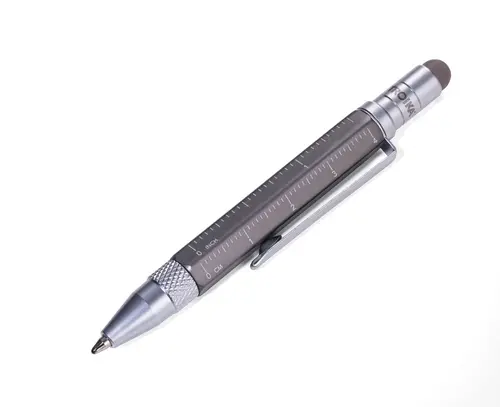 Многофункционална метална химикалка TROIKA LILIPUT TOOL PEN, сива