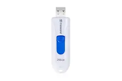 Памет, Transcend 256GB, USB3.1, Pen Drive, Capless, White