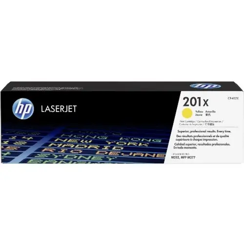 КАСЕТА ЗА HP Color LaserJet Pro M252/MFP M277 series - HIGH CAPACITY - /201X/ - Yellow - PN CF402X