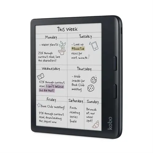 Четец за Е-книги, Kobo Libra Colour e-Book Reader, E Ink Kaleido touchscreen 7 inch, 1680 x 1264, 32 GB, 2 GHz, Greutate 0.215 kg, Wireless Da, Comfort Light PRO, IPX8 - up to 60 mins in 2 metres of water, 15 file formats supported natively, Black Четец за Е-книги, Kobo Libra Colour e-Book Reader, E Ink Kaleido touchscreen 7 inch, 1680 x 1264, 32 GB, 2 GHz, Greutate 0.215 kg, Wireless Da, Comfort Light PRO, IPX8 - up to 60 mins in 2 metres of water, 15 file formats supported natively, Black