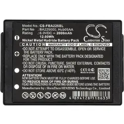 Батерия за дистанционно управление за кран HBC Radiomatic Eco, Micron 4,6  SPECTRUM 1,2 BA225000 NIMH 6V 2000mAh черна Cameron Sino